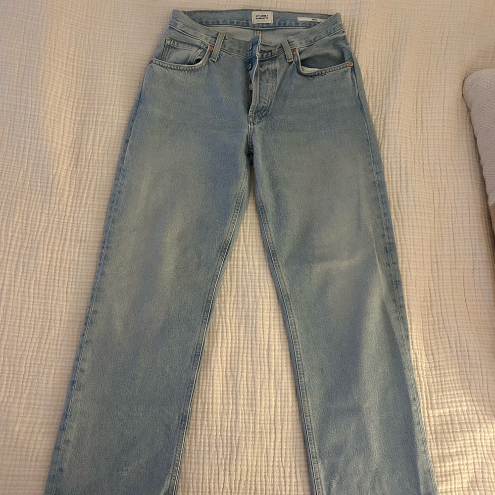 Citizens Of Humanity Light Blue Straight Leg Jeans